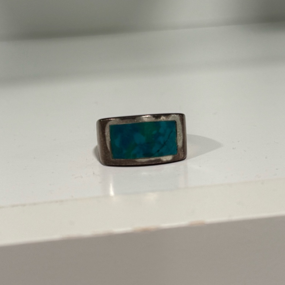 Turquoise Stone Silver Ring